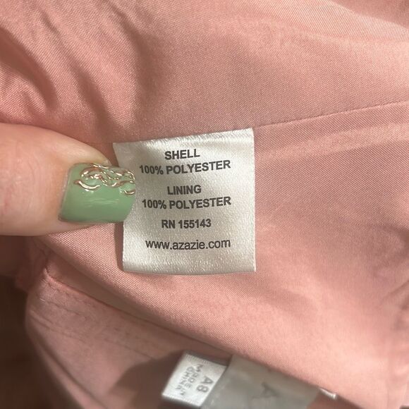 ✨AZAZIE MINA STRETCH SATIN LiGHT PINK DRESS✨ - Picture 9 of 10